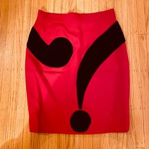 Moschino Cheap & Chic Question Mark Skirt